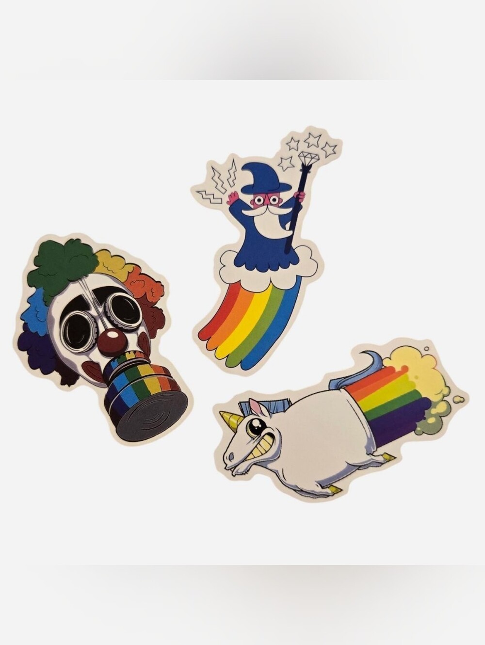 3 Rainbow Stickers